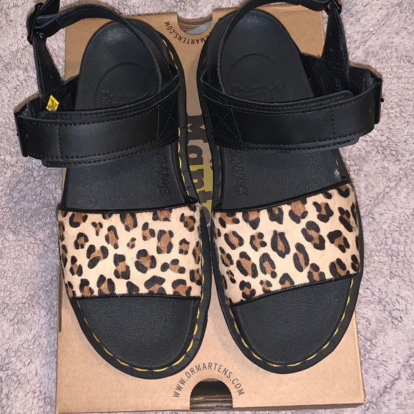 dr martens leopard sandals